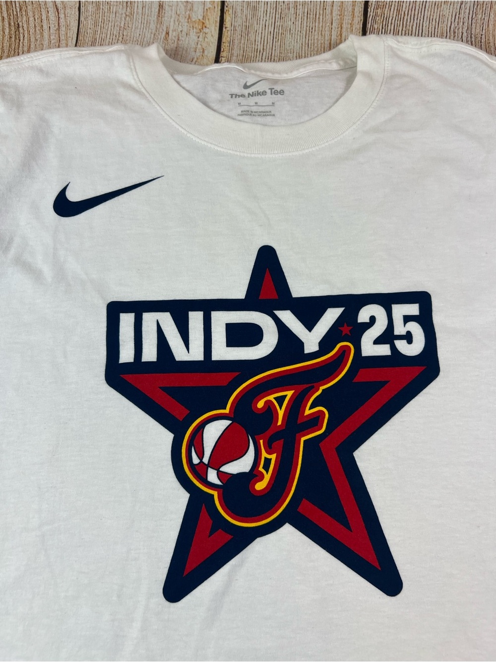 NWT Nike WNBA All Star Game Indy 25 Indiana Fever White T Shirt Size Medium - Picture 4 of 6